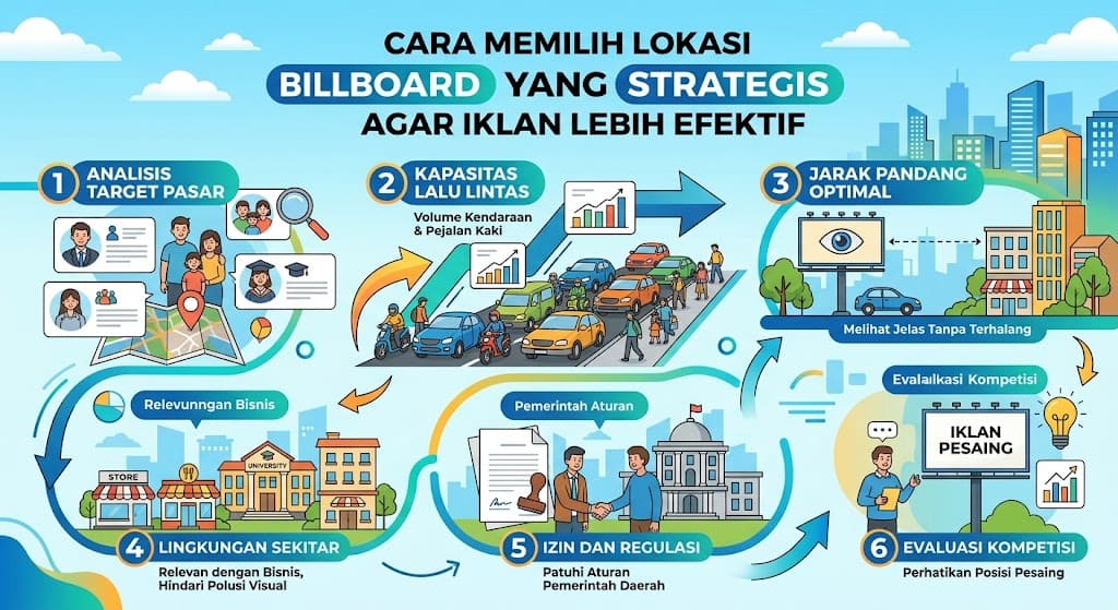 Cara Memilih Lokasi Billboard yang Strategis agar Iklan Lebih Efektif